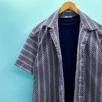 洗濯機洗いOK【Lサイズ】YUKATAカジュアルシャツ半袖　繋葵