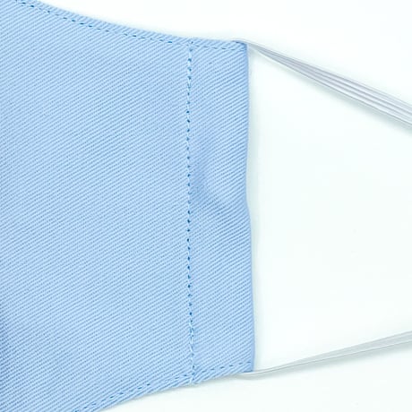 【子供サイズ】冷感アイスコットン　抗菌抗ウィルス機能洗える布立体マスク　勿忘草色