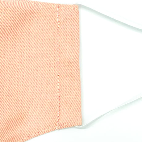 【大人サイズ】冷感アイスコットン めがね専用　曇りにくい抗菌抗ウィルス機能洗える布立体マスク  珊瑚色