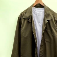 【LLサイズ】KIMONOオーバーシャツ　深翠