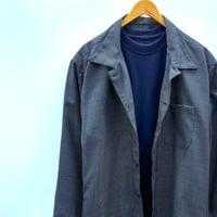 【LLサイズ】KIMONOオーバーシャツ　翠蒼