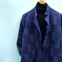 【LLサイズ】KIMONOオーバーシャツ　藍蒿里