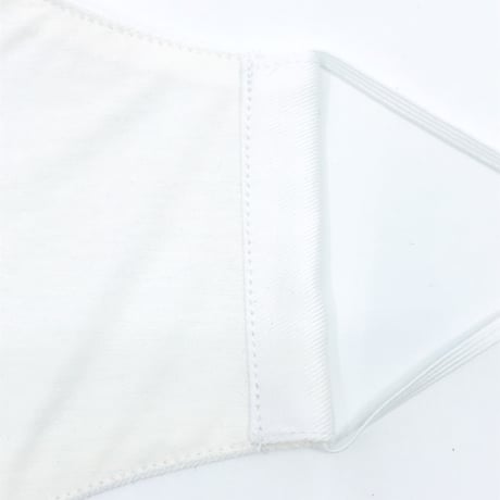 【大人サイズ】冷感アイスコットン　抗菌抗ウィルス機能洗える布立体マスク  　白磁