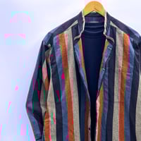 Koshima Oshima 大島紬 シルク100% メンズ半袖シャツ Koshima Oshima 大島紬 シルク100% メンズ半袖シャツ