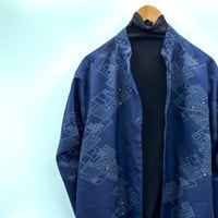 【LLサイズ】KIMONOオーバーシャツ　菱葵