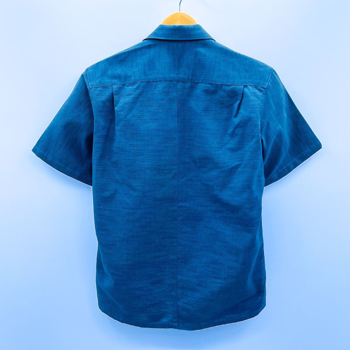 メンズLL】藍染KIMONO オープンカラーシャツ半袖 瑠璃紺 | 128corner