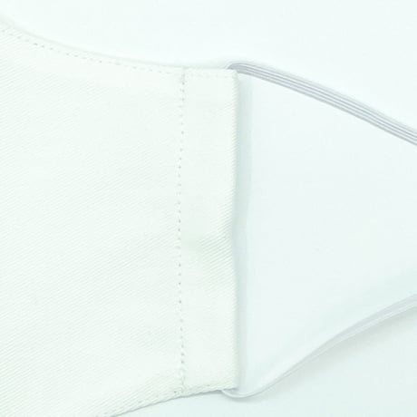 【小さめ大人サイズ】ダブルクレンゼ　抗菌抗ウィルス機能洗える布立体マスク　白磁