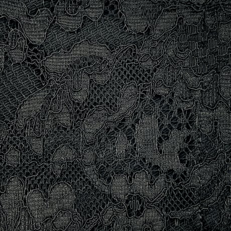 【小さめ大人サイズ】冷感アイスコットン　抗菌抗ウィルス機能洗える布立体マスク　ブラックレース