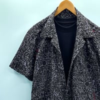 洗濯機洗いOK【LLサイズ】KIMONOカジュアルシャツ半袖　煤数