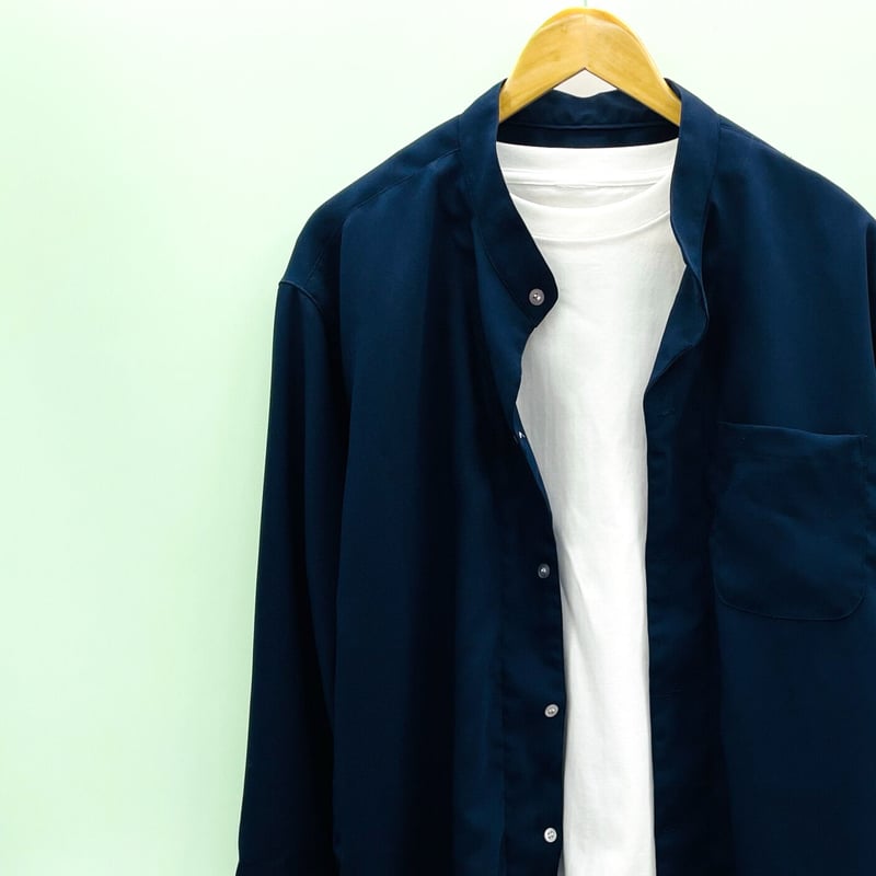 洗濯機洗いOK【LLサイズ】ストレッチ ノンアイロン スタンドカラー