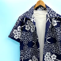Koshima Oshima 大島紬 シルク100% メンズ半袖シャツ fit=scale-down,w=1200