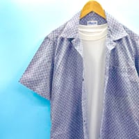 洗濯機洗いOK【M,Lサイズ】KIMONOカジュアルシャツ半袖　淡煤