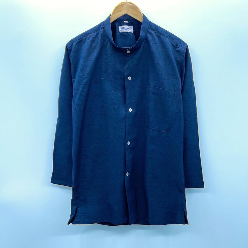 手刺繍 100%シルク 長袖シャツ 34 4月までにお届け】【受注生産】【長袖】【SHOTA CALAVERA】【 ESGS-07L-