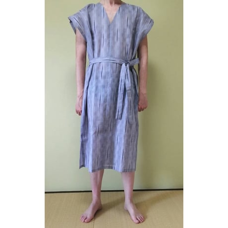 浴衣地ラクーイウェア  締めつけゼロ、開放感MAX　ストレスフリーの部屋着 はだけない浴衣　男性用　安心の日本製！