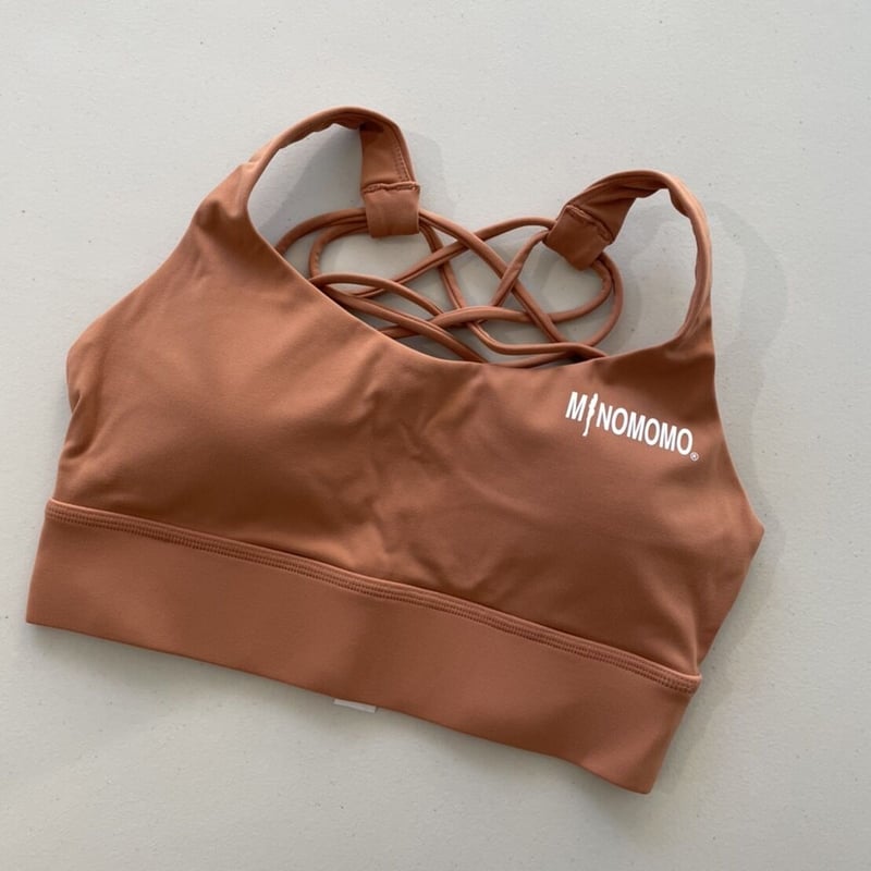 バッククロス ブラトップ オレンジブラウン | MINOMOMOSTORE