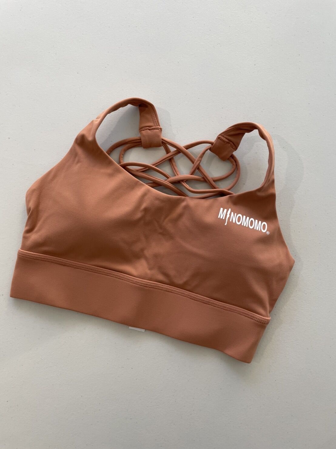 バッククロス ブラトップ オレンジブラウン | MINOMOMOSTORE