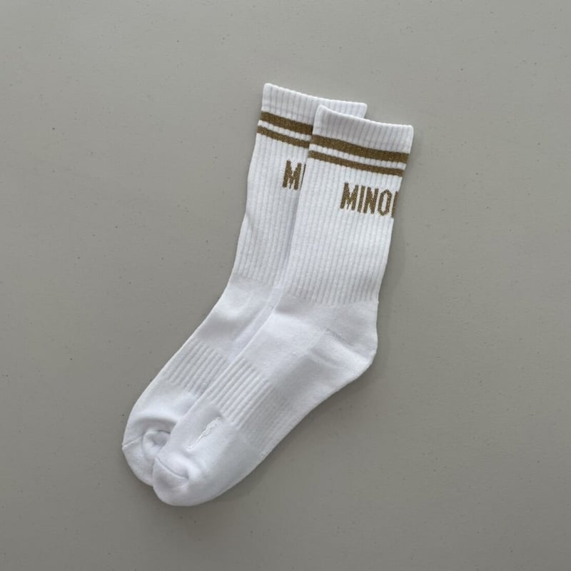 minomomo セット売り ② ２点 現品限り】MINOMOMO®️ Gold line ソックス | MINOMOMOSTORE