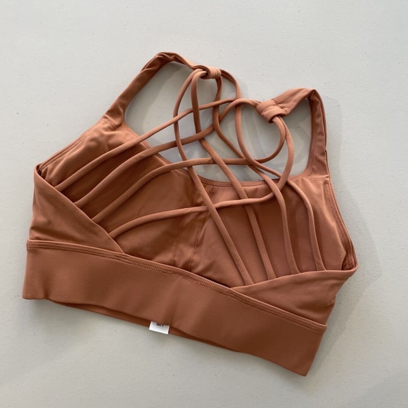 バッククロス ブラトップ オレンジブラウン | MINOMOMOSTORE