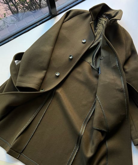 TAGLIATORE belted bal collar coat