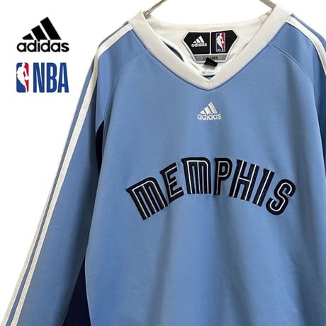 (D)TB540ね@ adidas/NBA MEMPHIS 長袖 ゲームシャツ プルオーバー