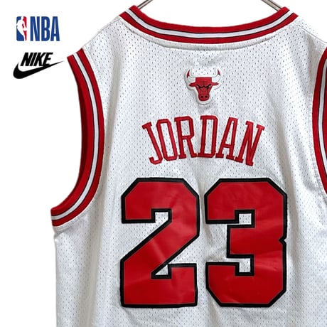 (③)TBK270ね@ NIKE NBA BULLS JORDAN 23 ゲームシャツ メンズLサイズ
