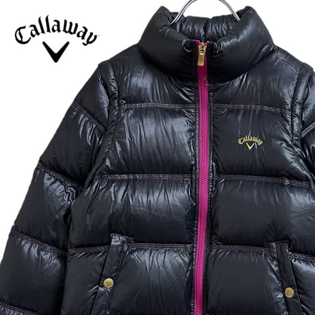 (D)TB705さ@ Callaway WARMSPORT Aランク 美品 フェザー ダウンジャケット レディースM