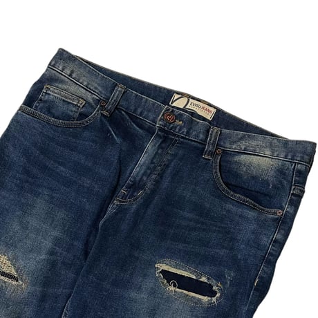 (K)TB641さ@ EVISU JEANS 希少 ダメージデニム ジーンズ W34