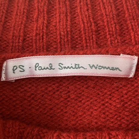 (NM)NB941ね@ Paul Smith Aランク 美品 Vintage風 刺繍ニット セーター Mサイズ