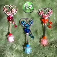 ＴＯＹドール用魔法の杖・ハートと花の杖