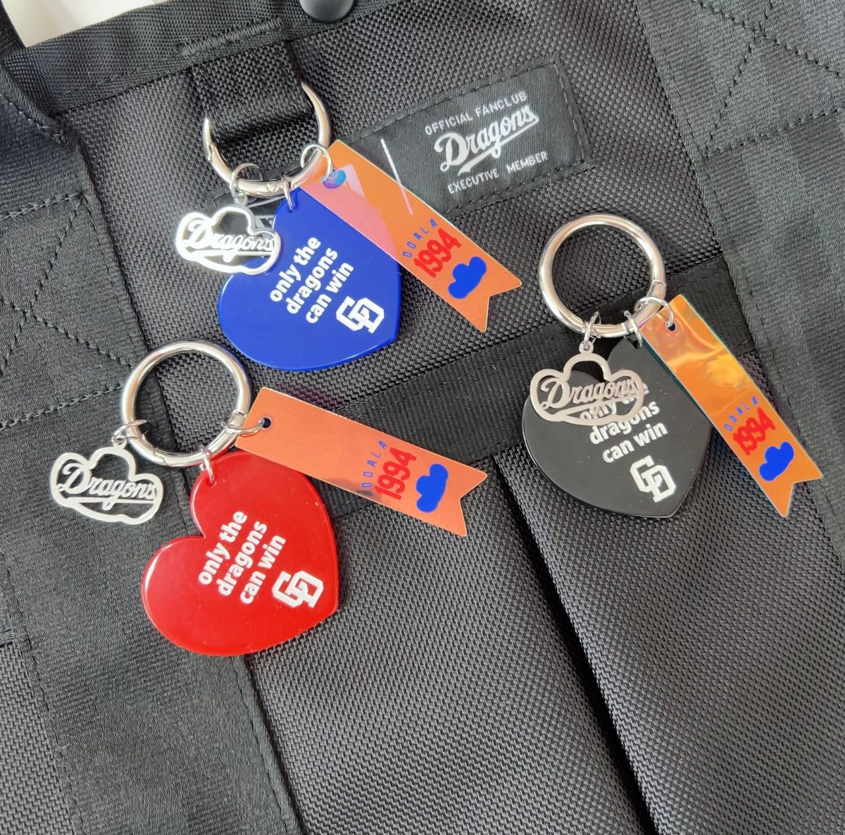 ドラゴンズグッズ カラビナBAGチャーム 種類：D029-BK | c.i.f