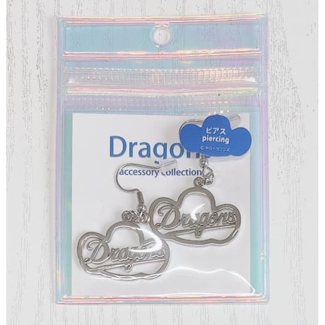 ドラゴンズグッズ　ピアス　種類：D046-Sドアラロゴ