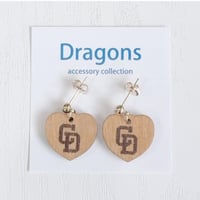 ドラゴンズグッズ　ピアス　種類：D038-WDハート