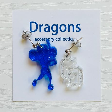 ドラゴンズグッズ　ピアス　種類：D014-バッター