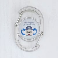 ドラゴンズグッズ　ダブルカラビナ　種類：D042-勝たん