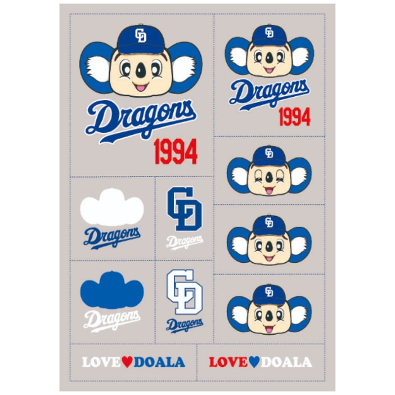 ドラゴンズグッズ タトゥーシール 種類：008-ドアラ | c.i.f