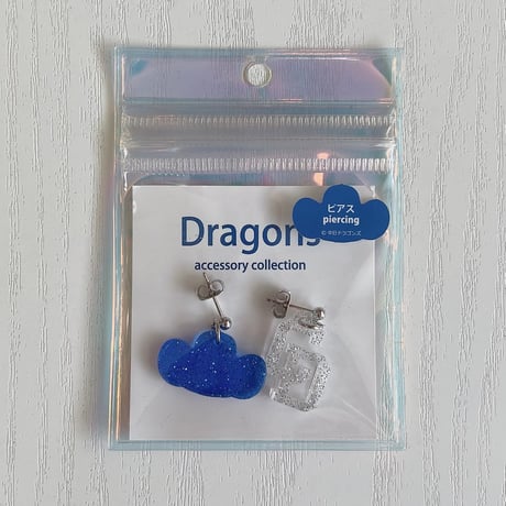 ドラゴンズグッズ　ピアス　014種類:ドアラブルー