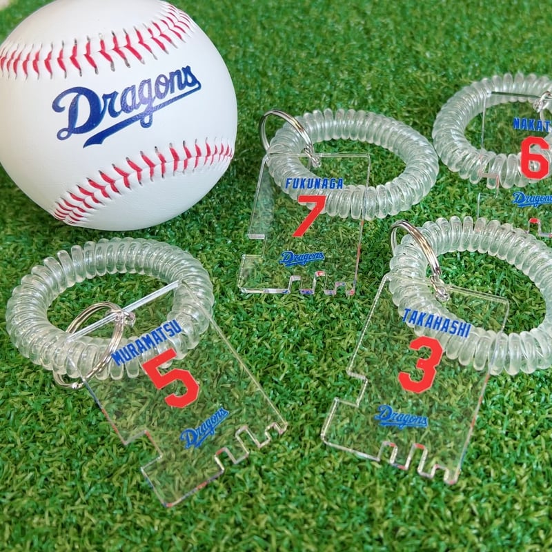 ドラゴンズグッズ ロッカー風キーリング 種類：003-04（ドアラ