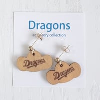 ドラゴンズグッズ　ピアス　種類：D038-WDドアラ