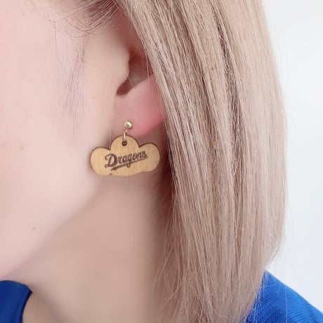ドラゴンズグッズ　ピアス　種類：D038-WDドアラ