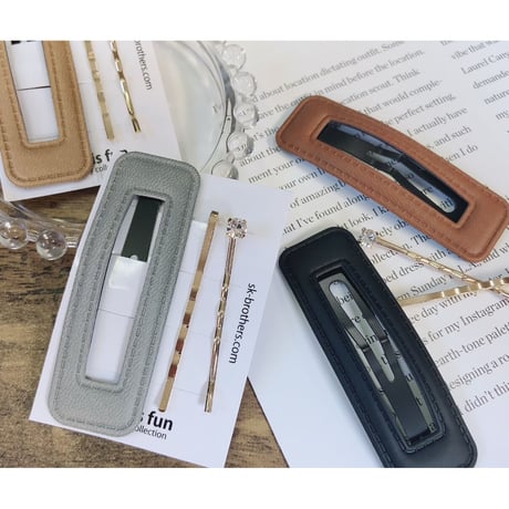 【完売】PFG-043 ヘアピンセット　BE（パッケージ入り3本set)