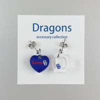 ドラゴンズグッズ　ピアス　種類：D009-BL/WH