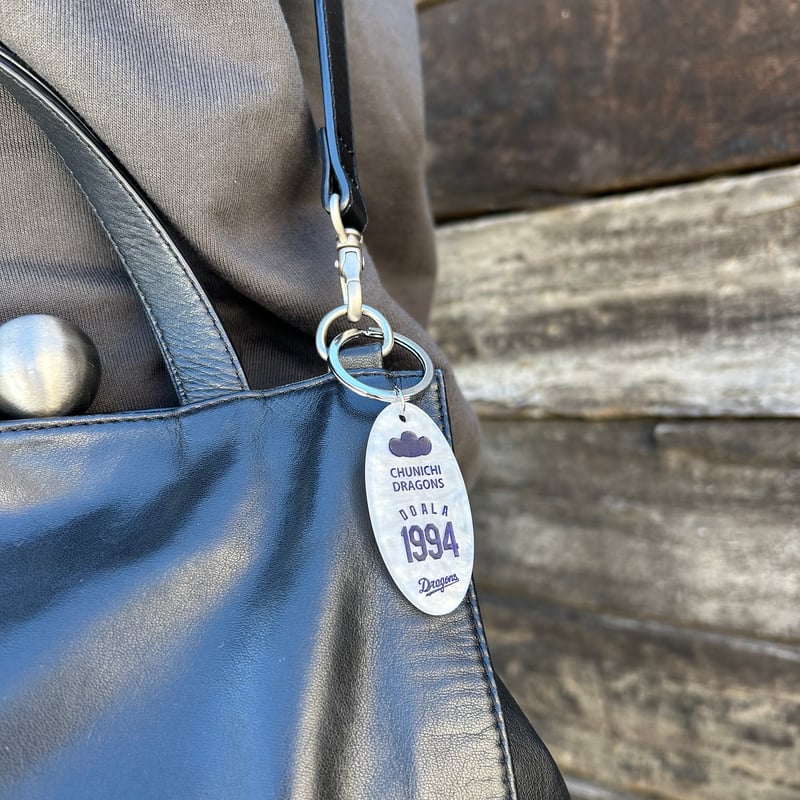 ドラゴンズグッズ ドアラプレートキーリング 種類：D007-オーバル | c.i.f