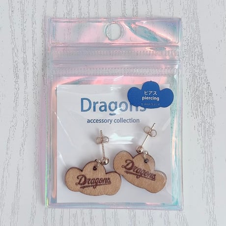 ドラゴンズグッズ　ピアス　種類：D038-WDドアラ