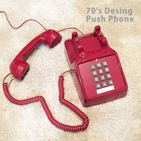 70's Desing Push Phone プッシュ式電話機　SALE50%OFF！