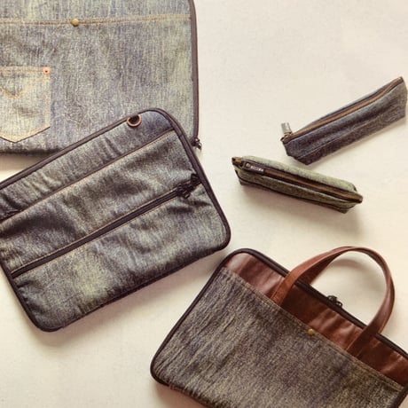 HillMeJEAN DENIM PC bag(13.3inchPC対応)