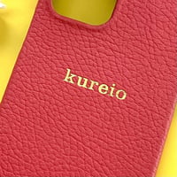 スマホケース箔押し