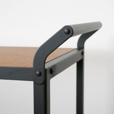 CART WAGON / WALNUT×STEEL / 収納ワゴン / 3段ラック/ シェルフ リビング収納 / キッチン収納 / サイズ : W 855(800)×D 380×H 795mm