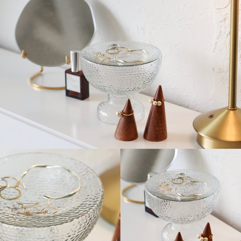 GRASS STAND TRAY 'N' VASE / フラワーベースとしても使えるガラス製の