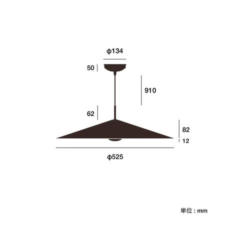Air LED-pendant light / 存在感があるサイジングながらシャープでスタイリッシュなペンダントライト