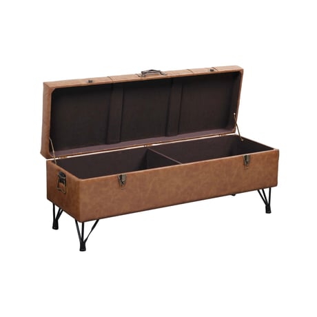 BENCH 1220 / アンティークな佇まいの収納ベンチ / トランクボックス / サイズ : W1220×H500×D420mm
